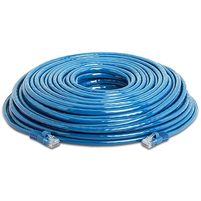 High Speed Lan Cat5e Patch Cable 100FT Blue