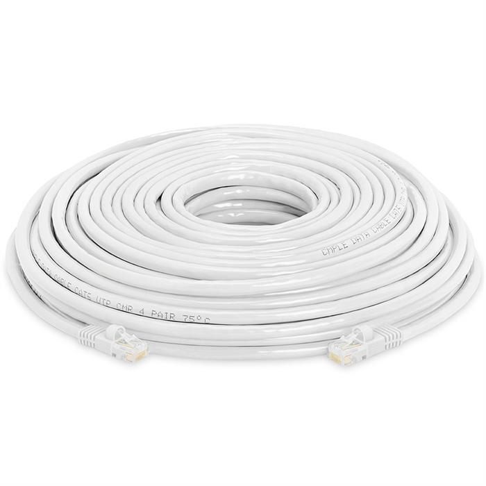 High Speed Lan Cat5e Patch Cable 100FT, White