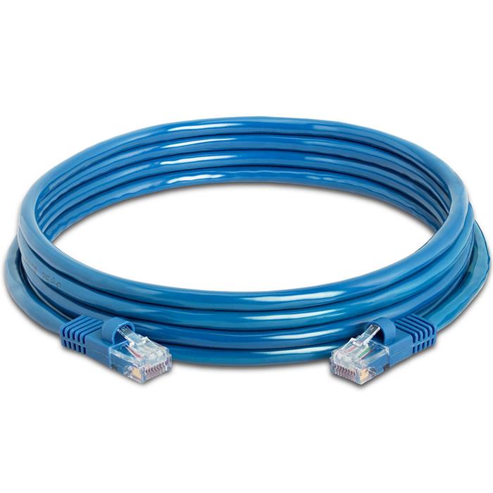 High Speed Lan Cat5e Patch Cable 10FT Blue