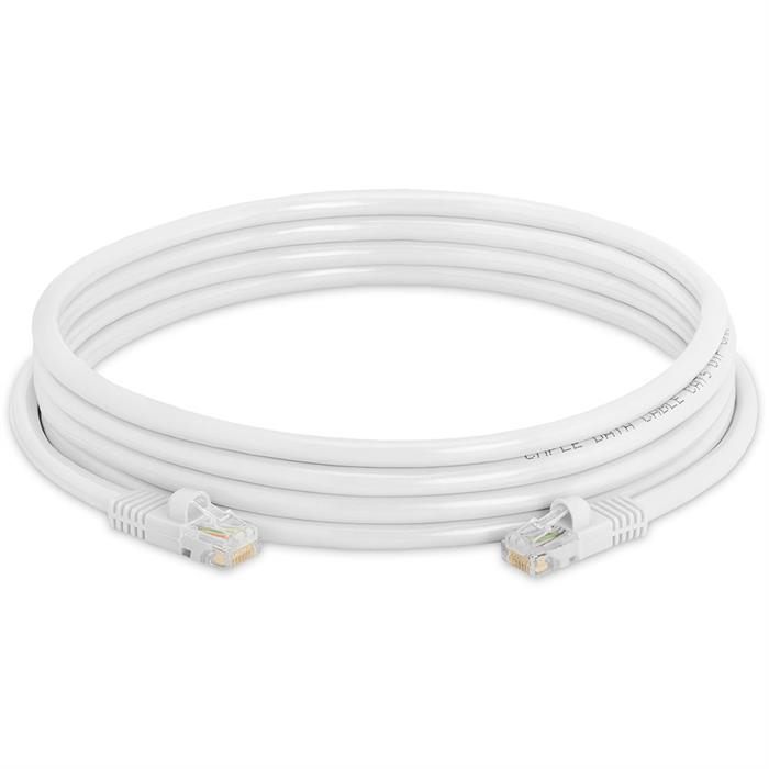 High Speed Lan Cat5e Patch Cable 10FT, White