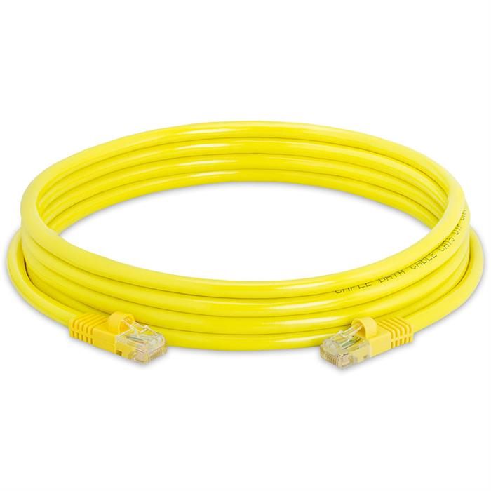 High Speed Lan Cat5e Patch Cable 10FT Yellow