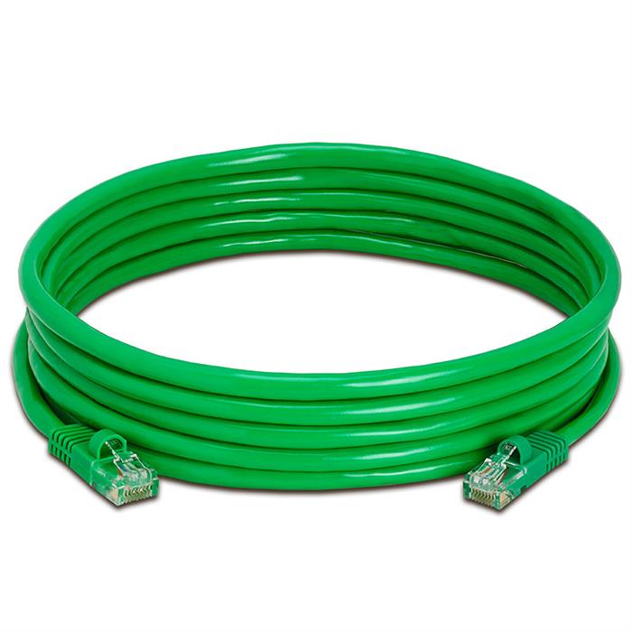 High Speed Lan Cat5e Patch Cable 15FT Green