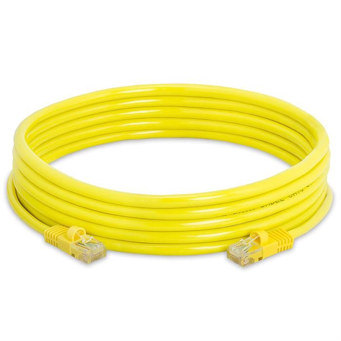 High Speed Lan Cat5e Patch Cable 15FT Yellow