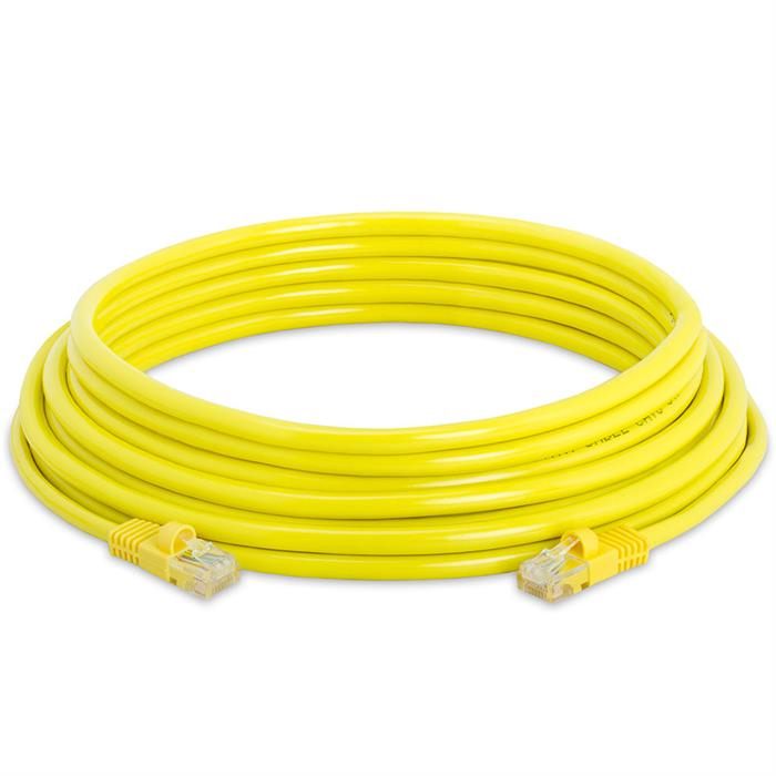 High Speed Lan Cat5e Patch Cable 25FT Yellow