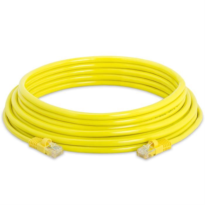 High Speed Lan Cat5e Patch Cable 25FT Yellow
