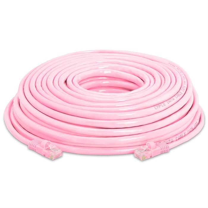 High Speed Lan Cat5e Patch Cable 50FT Pink