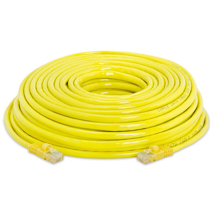 High Speed Lan Cat5e Patch Cable 50FT Yellow