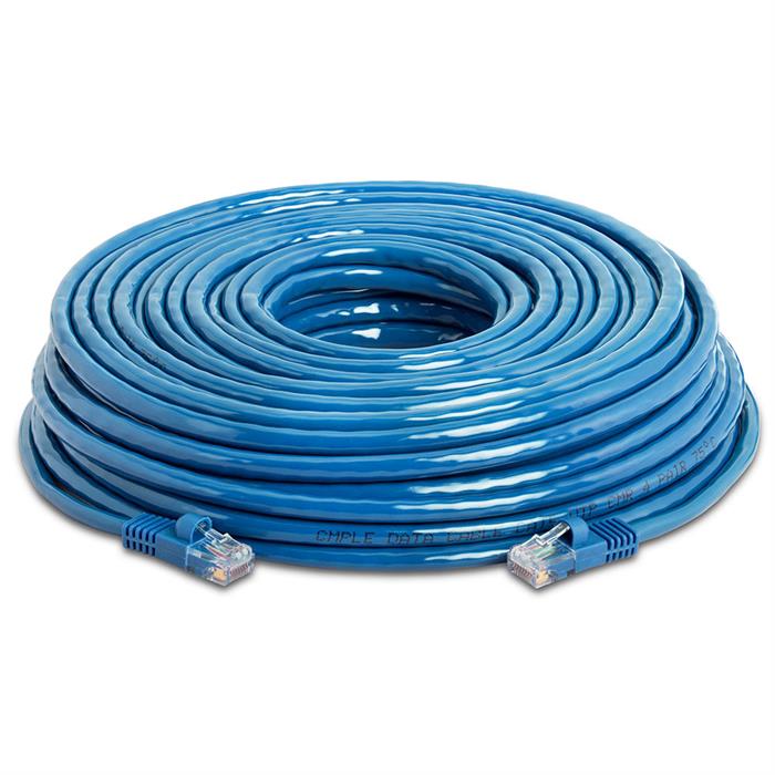 High Speed Lan Cat5e Patch Cable 75FT Blue