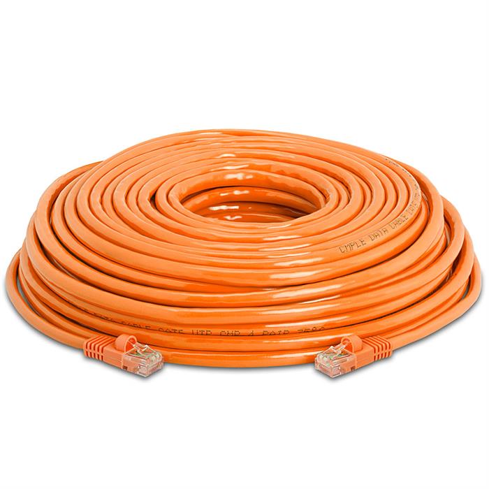 High Speed Lan Cat5e Patch Cable 75FT Orange
