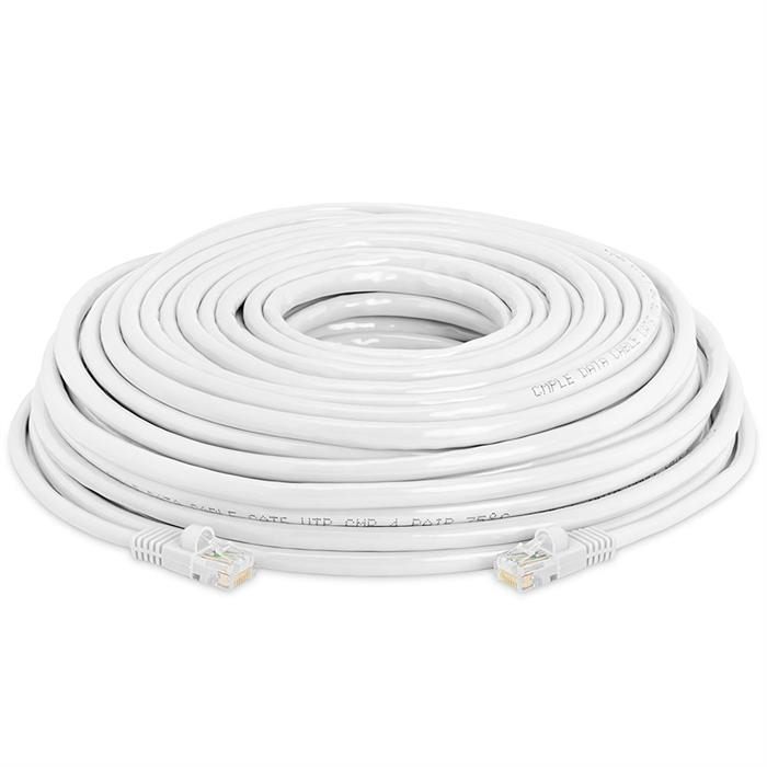 High Speed Lan Cat5e Patch Cable 75FT, White