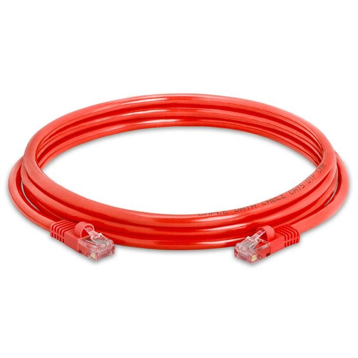 High Speed Lan Cat5e Patch Cable 7FT Red