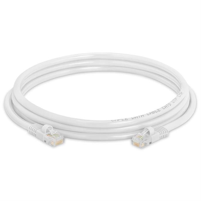 High Speed Lan Cat5e Patch Cable 7FT, White