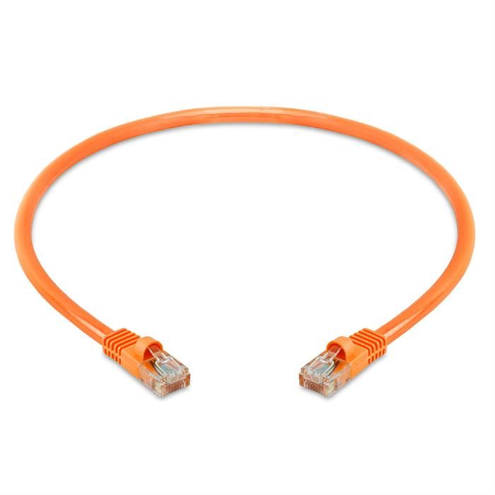 High Speed Lan Cat5e Patch Cable 1.5FT Orange