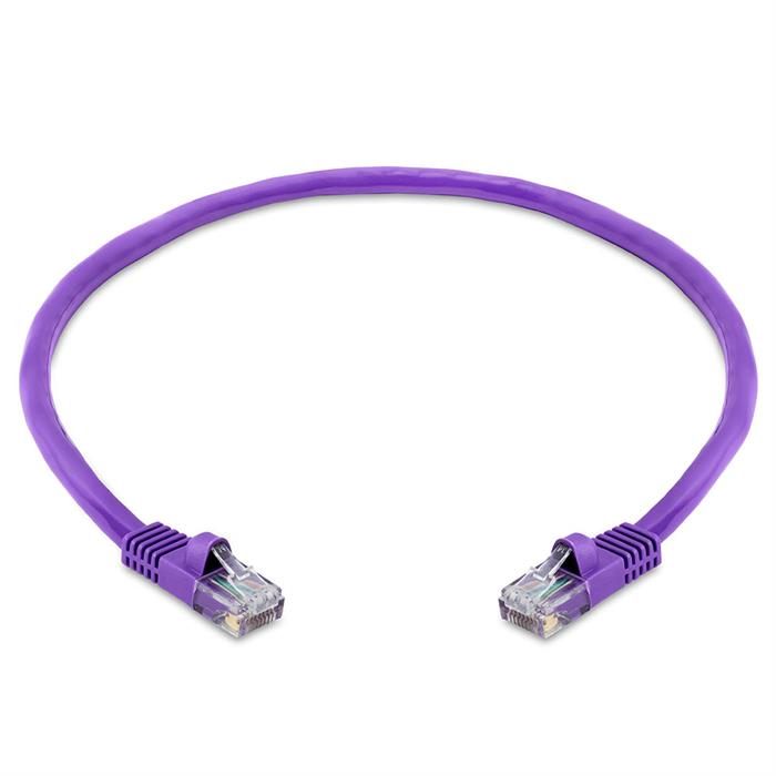 High Speed Lan Cat5e Patch Cable 1.5FT Purple