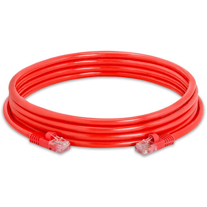 High Speed Lan Cat5e Patch Cable 10FT Red