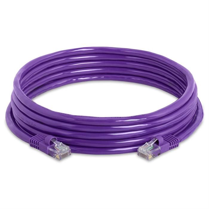 High Speed Lan Cat5e Patch Cable 15FT Purple