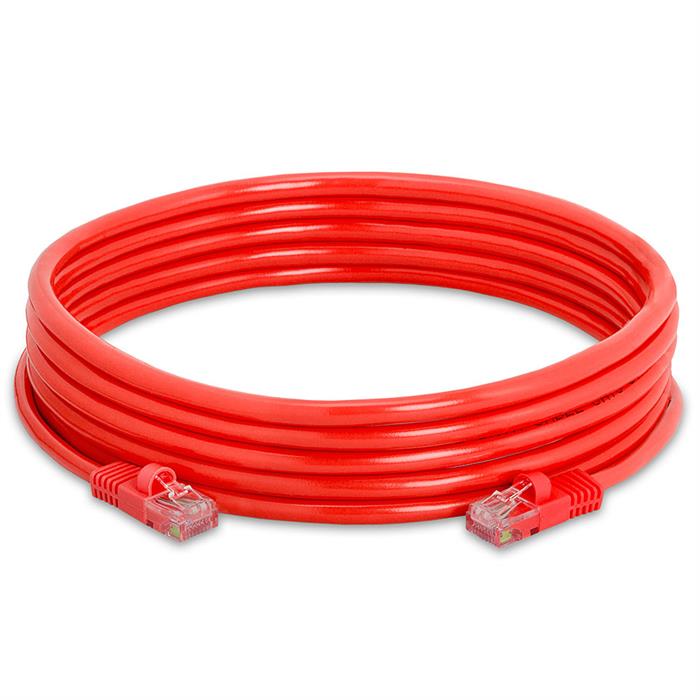 High Speed Lan Cat5e Patch Cable 15FT Red