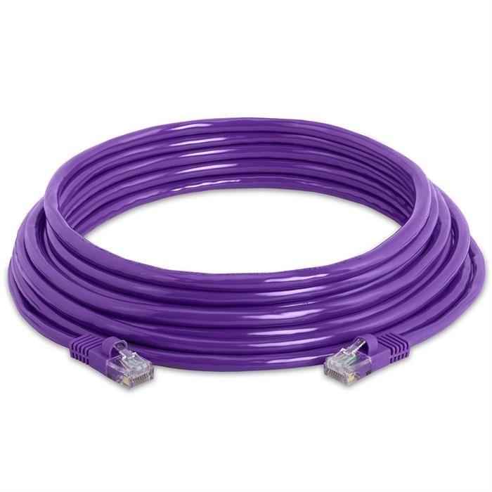 High Speed Lan Cat5e Patch Cable 25FT Purple
