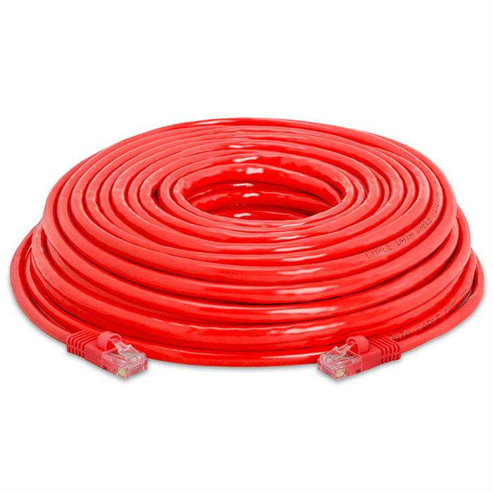 High Speed Lan Cat5e Patch Cable 50FT Red