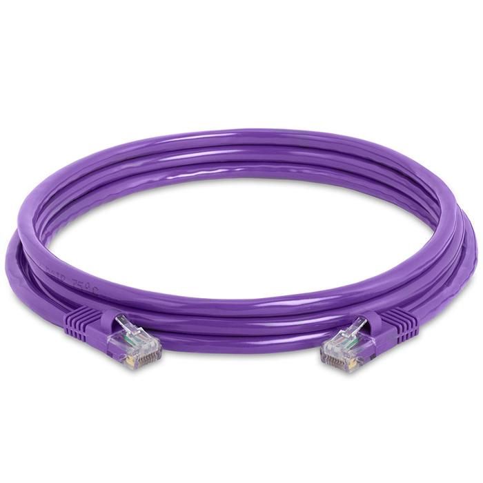 High Speed Lan Cat5e Patch Cable 7FT Purple