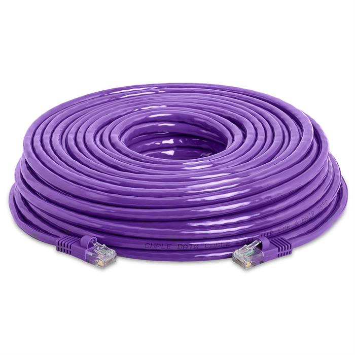 High Speed Lan Cat5e Patch Cable 75FT Purple