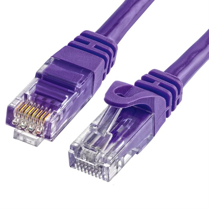 Cat6 Ethernet Network Patch Cable 1.5 Feet Purple
