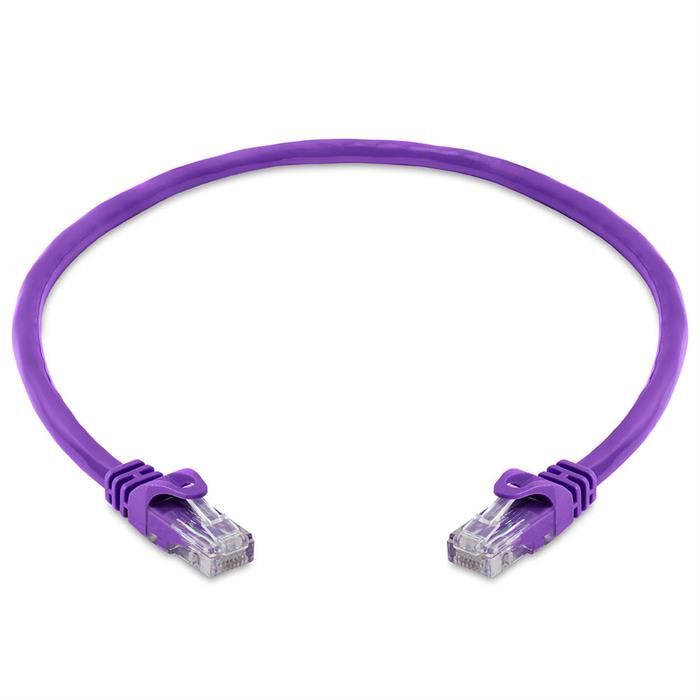 High Speed Lan Cat6 Patch Cable 1.5FT Purple