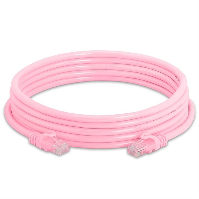 High Speed Lan Cat6 Patch Cable 15FT Pink