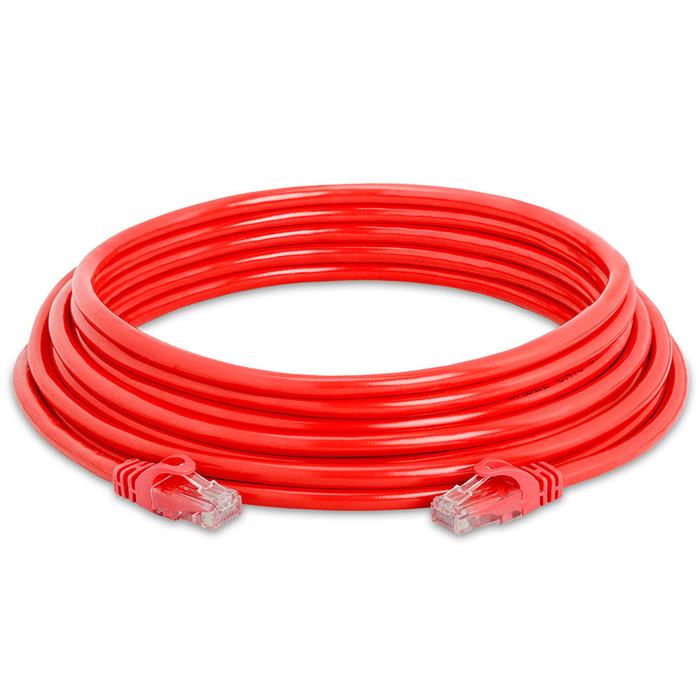 High Speed Lan Cat6 Patch Cable 25FT Red