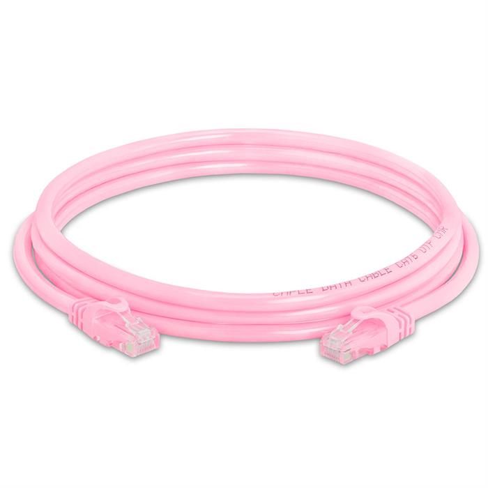 High Speed Lan Cat6 Patch Cable 7FT Pink