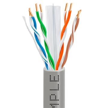 CAT6 1000 Feet CCA Ethernet Cable 23AWG Bulk Network Wire, Gray