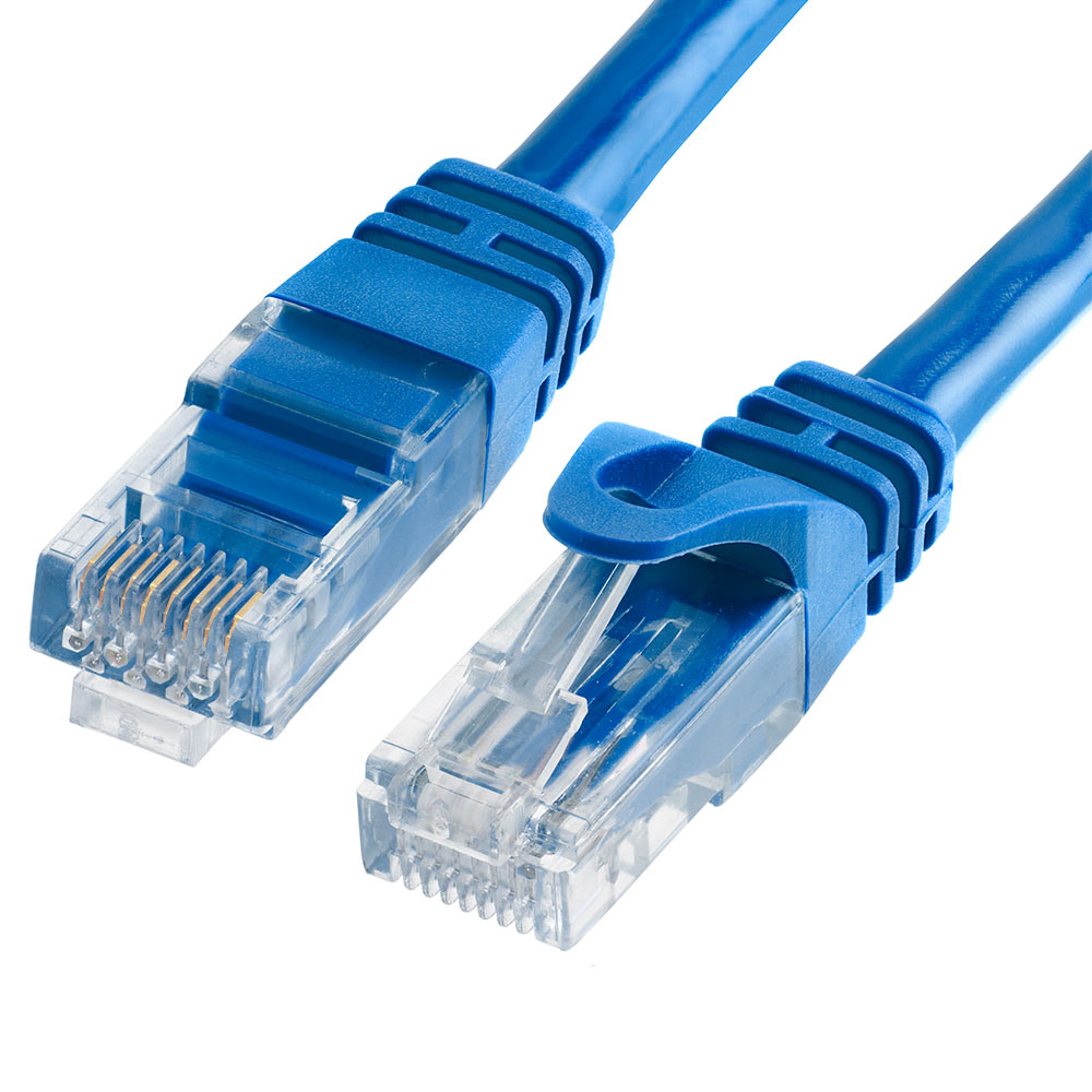 Cat6 Ethernet Cable 25ft Blue | 10Gbps, RJ45 LAN, 550 MHz, UTP | Network  Patch Cable