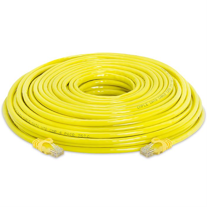 High Speed Lan Cat6 Patch Cable 100FT Yellow