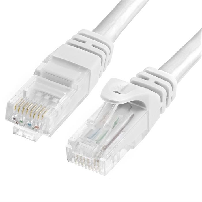 Cat6 Ethernet Cable 15ft White | 10Gbps, RJ45 LAN, 550 MHz, UTP | Network Patch Cable