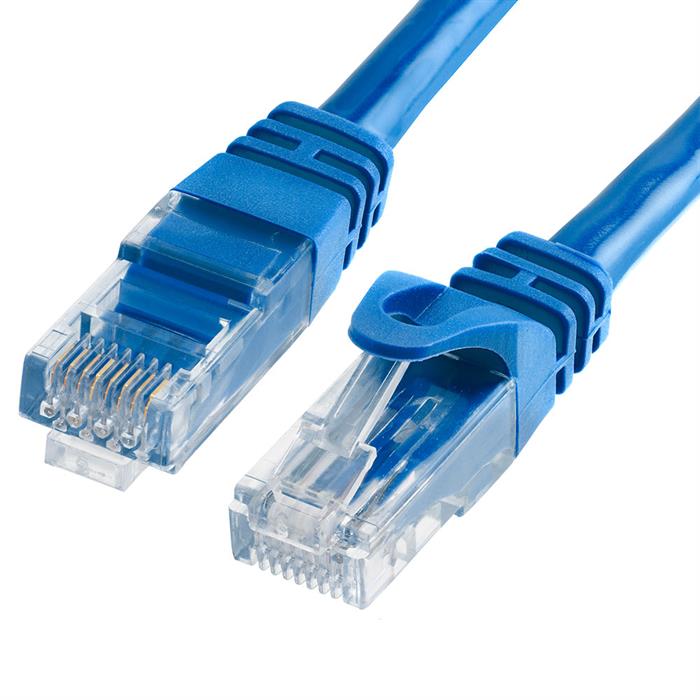 Cat6 Ethernet Cable 25ft Blue | 10Gbps, RJ45 LAN, 550 MHz, UTP | Network Patch Cable