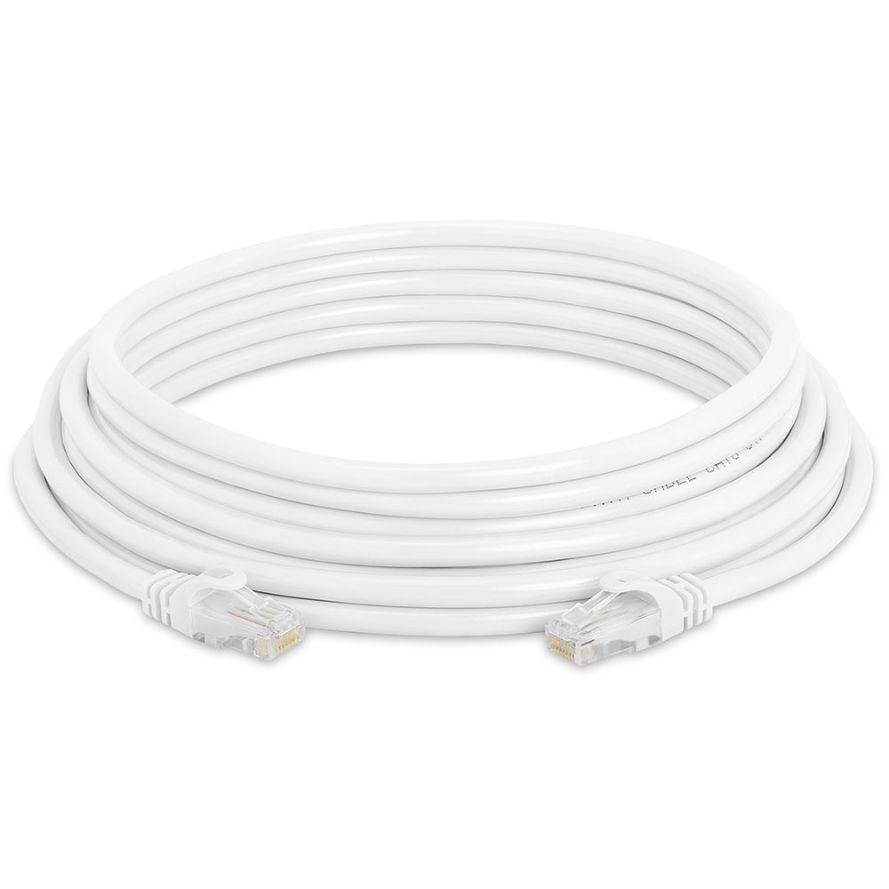 Cat6 Ethernet Cable 25ft White | 10Gbps, RJ45 LAN, 550 MHz, UTP | Network  Patch Cable