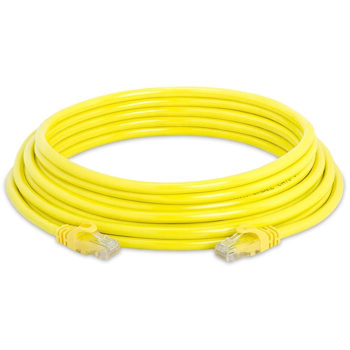 High Speed Lan Cat6 Patch Cable 25FT Yellow