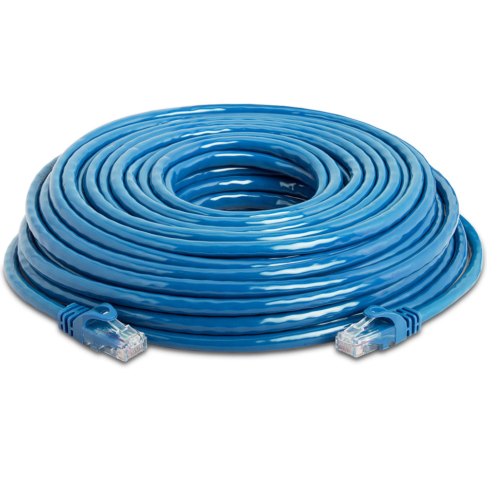 RS PRO Cat5 Ethernet Cable, U/UTP, Blue PVC Sheath, 50m