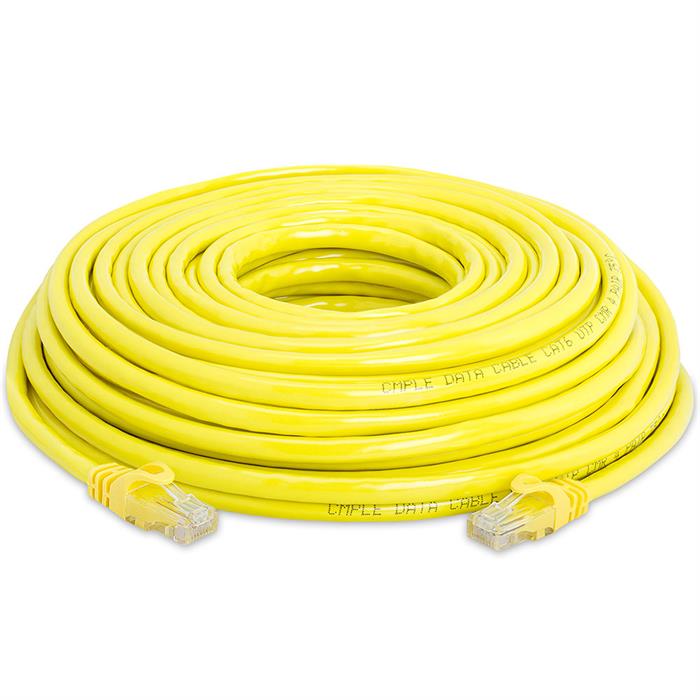 High Speed Lan Cat6 Patch Cable 50FT Yellow