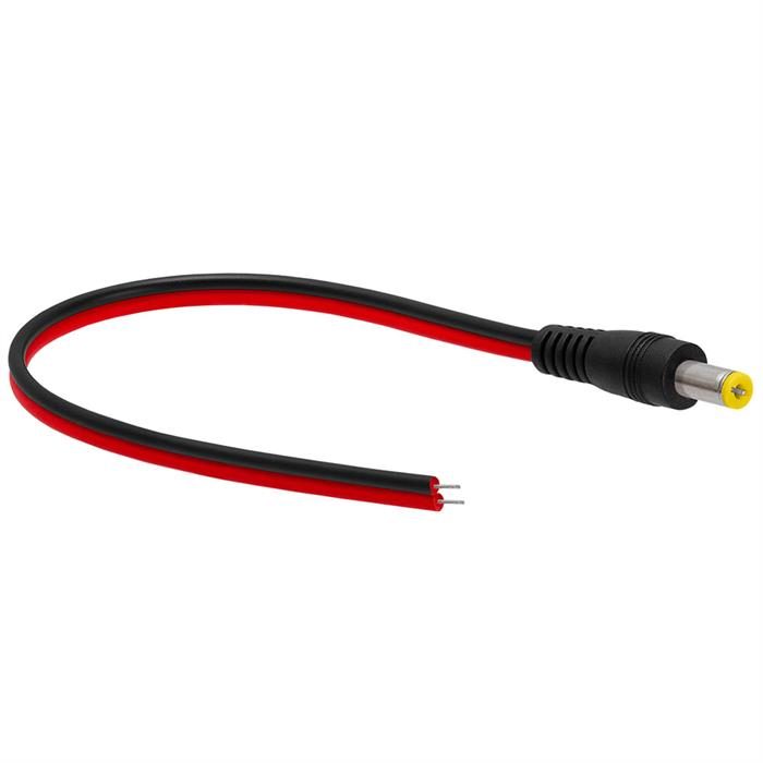 CCTV Male Power Lead Cable Connector for Security Cameras