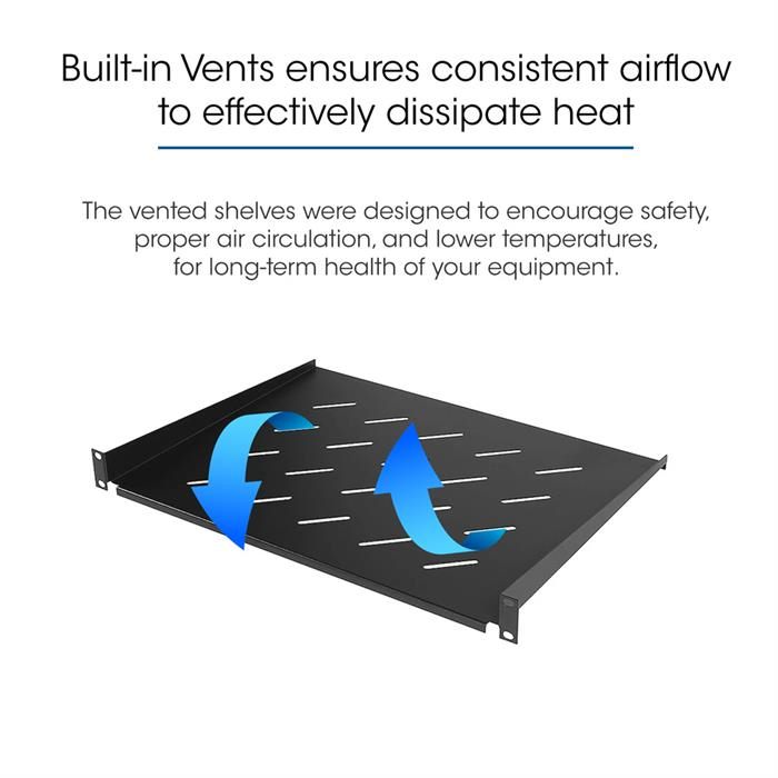 Built-in Vents ensures consistent airflow to effectively dissipate heat