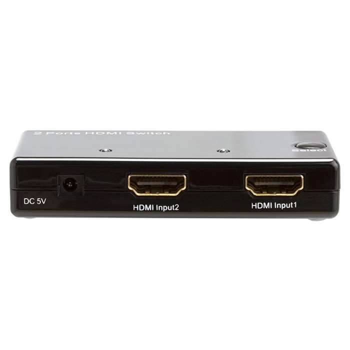 Cmple - 2 Port High Speed 4K HDMI Switch 2-in-1 out (2x1), Support 3D, Full HD 4K @30Hz, HDCP (no external power needed)