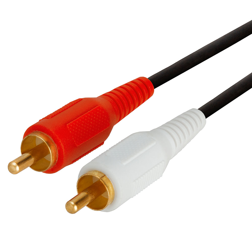 RCA Male to Male Gold Stereo Audio Cable - 12Feet