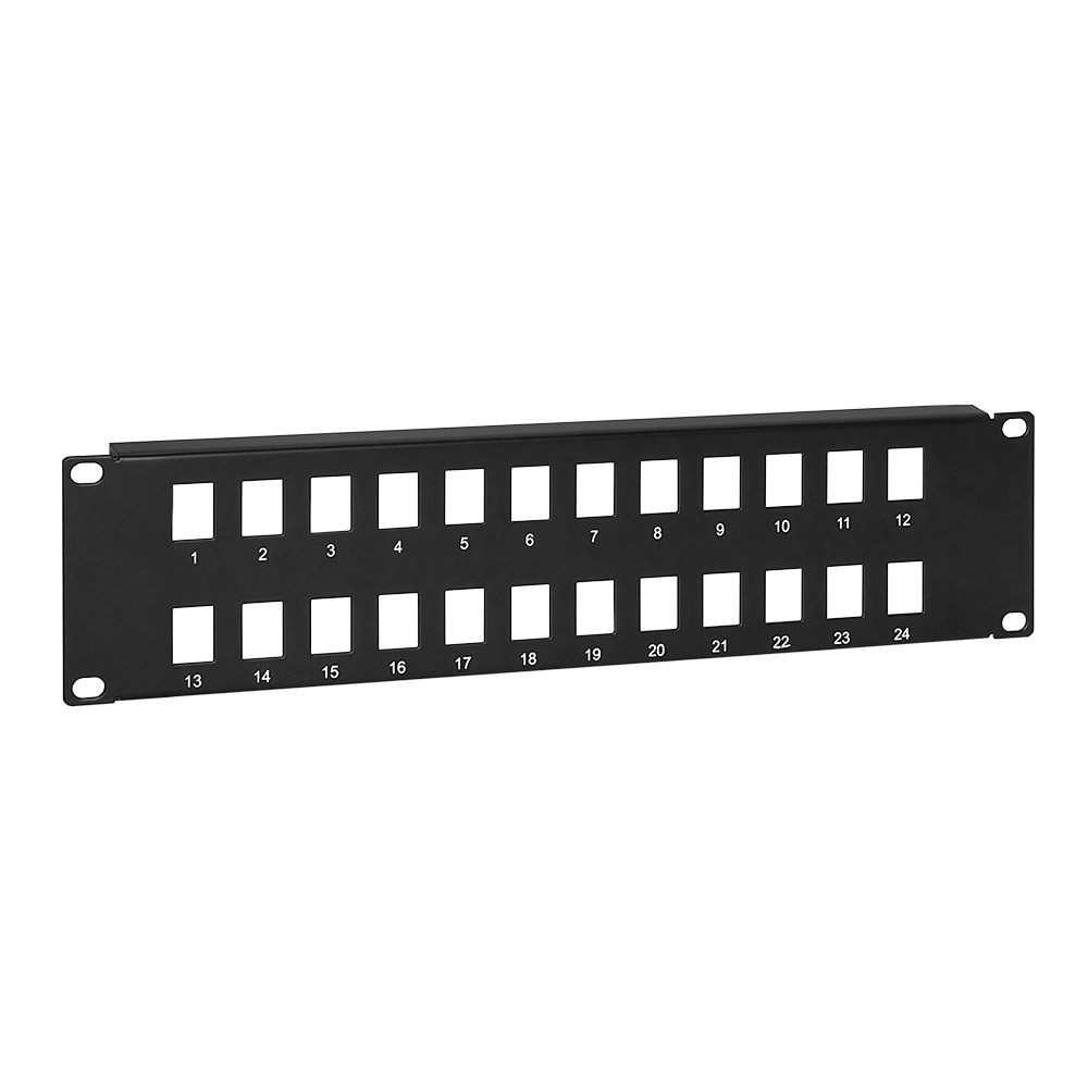 Cable Length: 24port Cable Manager bar & Front Panel Design with Label Field - Incl ShineBear Linkway 19 1U 24Port Unload Modular Blank Patch Panel 