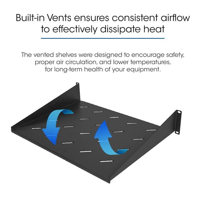 Built-in Vents for efficient airflow 