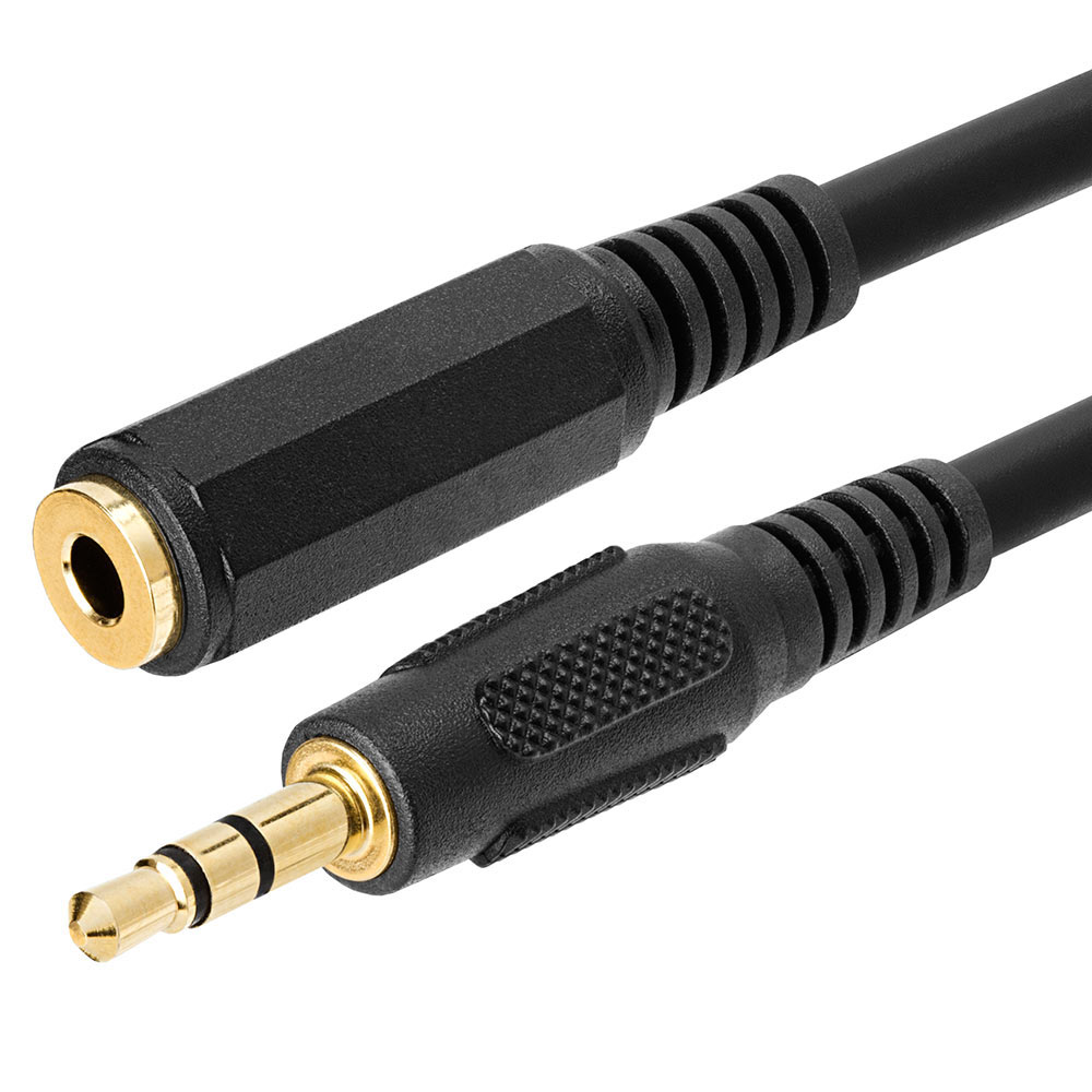 3.5mm extension cable Male to Female Stero Jack Plug Lead Headphone Speaker Car 
