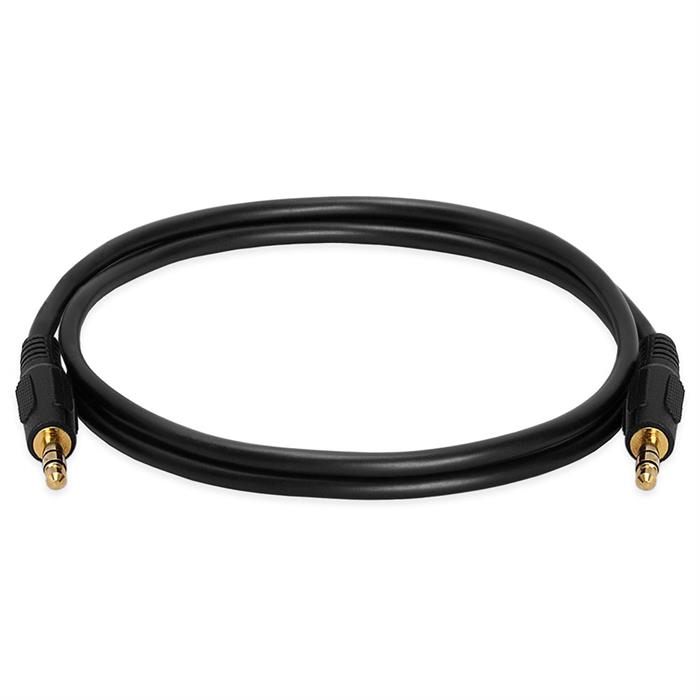 Cmple - 3.5mm Aux Male to Male Audio Cable for Car, Phone, Headphones Stereo Speakers with Gold-Plated Plugs Male to Male Jack Cord - 3 Feet, Black