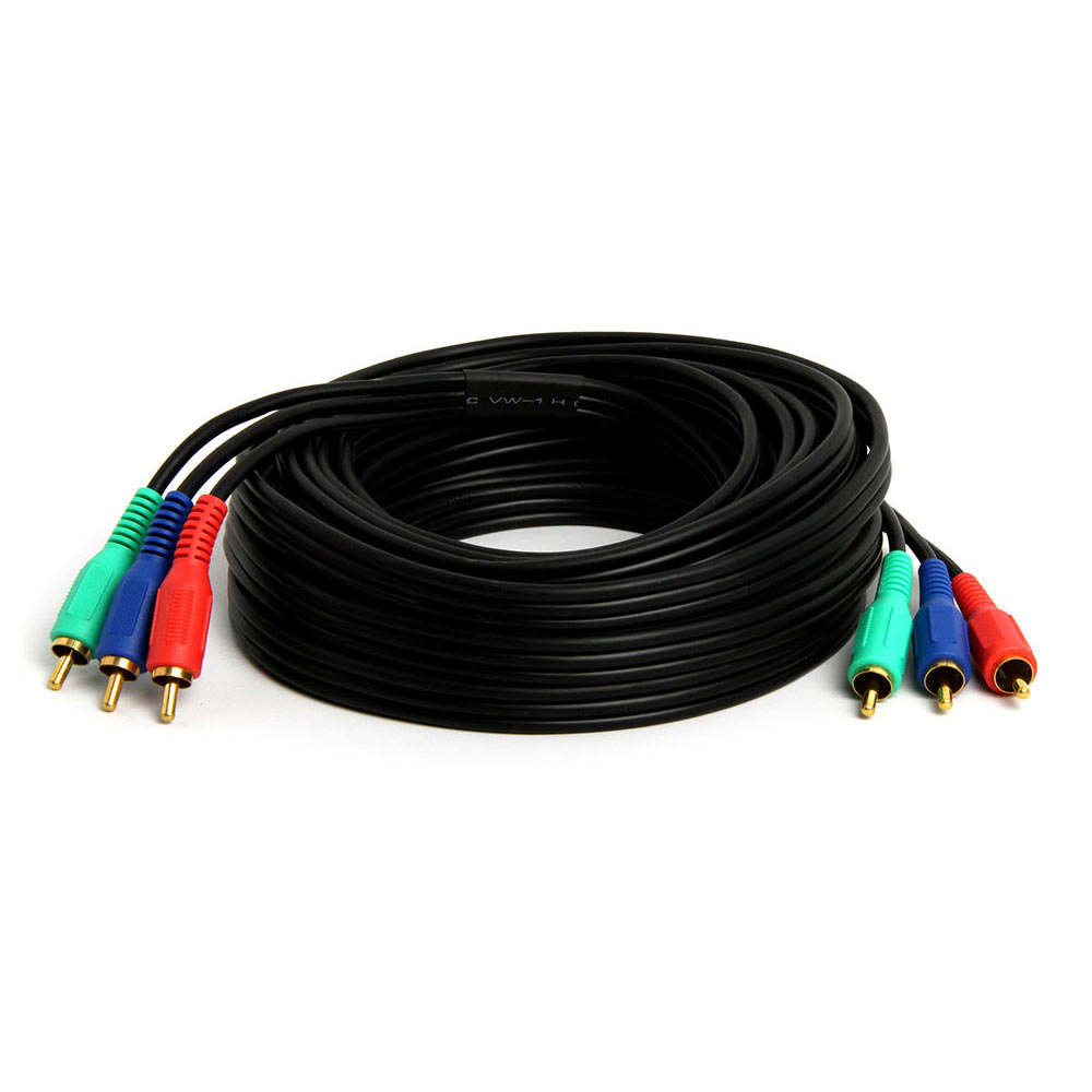 RGB AllYourNeed 12ft Component Video Cable 3 RCA Male 