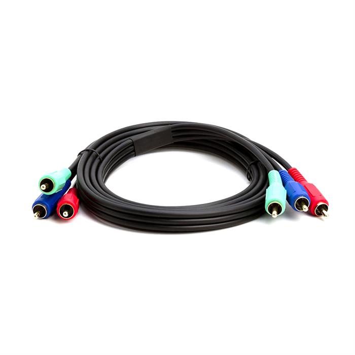 Cmple - 3-RCA Male to 3RCA Male RGB Component Video Cable For HDTV - 6 Feet
