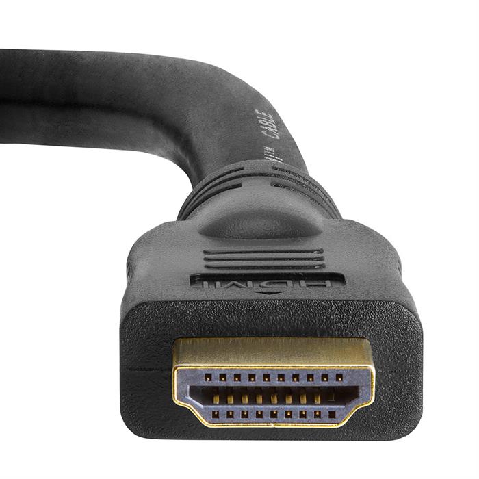 Cmple - 30 Feet High Speed In-Wall HDMI Cable with 3D HDR Ethernet, Audio Return Channel Support, Gold Plated Connectors - 30 FT Black